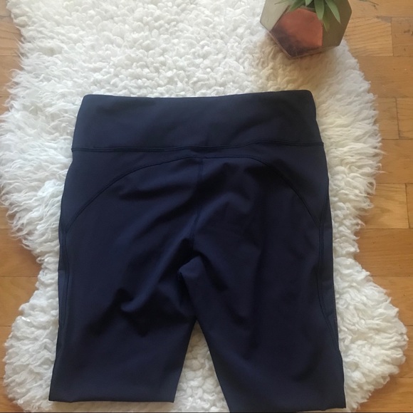 LULULEMON NWOT front zippered navy leggings - Picture 2 of 7